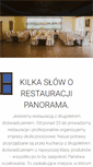 Mobile Screenshot of panorama-restauracja.pl